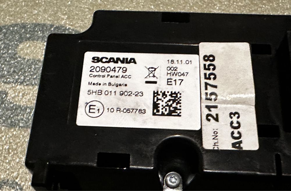 Panel sterownik klimatyzacji Scania S Nowy Model
