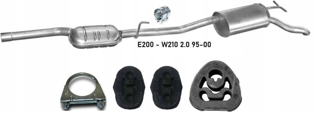 Глушник резонатор Mercedes 190 123 124 180 200 220 250 w202 w210 203