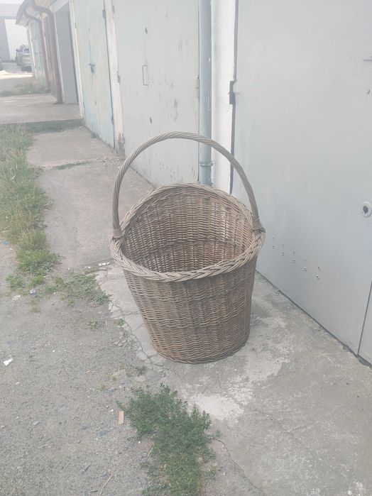 Kosz wielki ozdoba wiklinowy