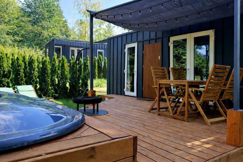Domki nad Wisłą Tiny House  – prywatna balia, taras, grill
