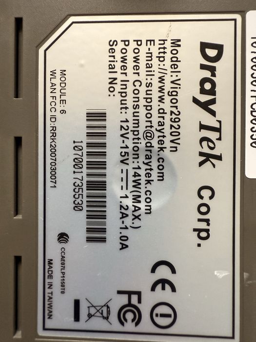 Router Draytek 2920n