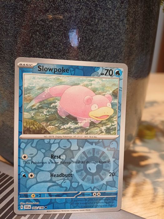 Pokémon Card Slowpoke [Reverse Holo] #42