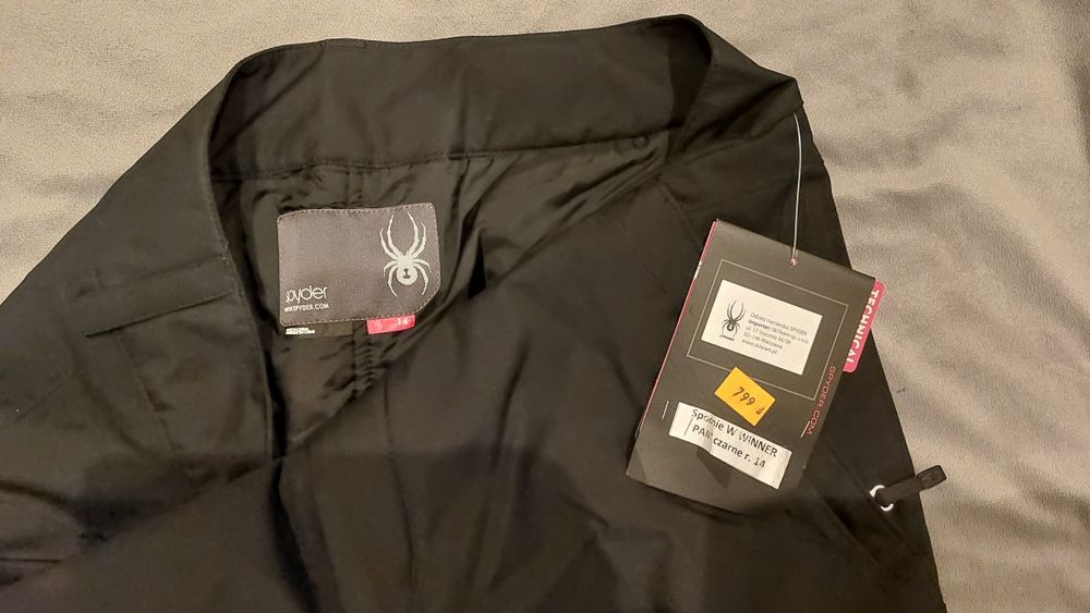 Nowy damski komplet narciarski  kurtka ,spodnie SPYDER roz. 14 czyli L