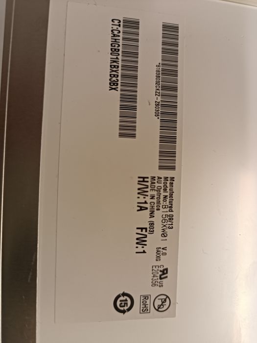 ECRÃ LCD DE 15.6" B156XW01 V.0

B156XW01 V.0