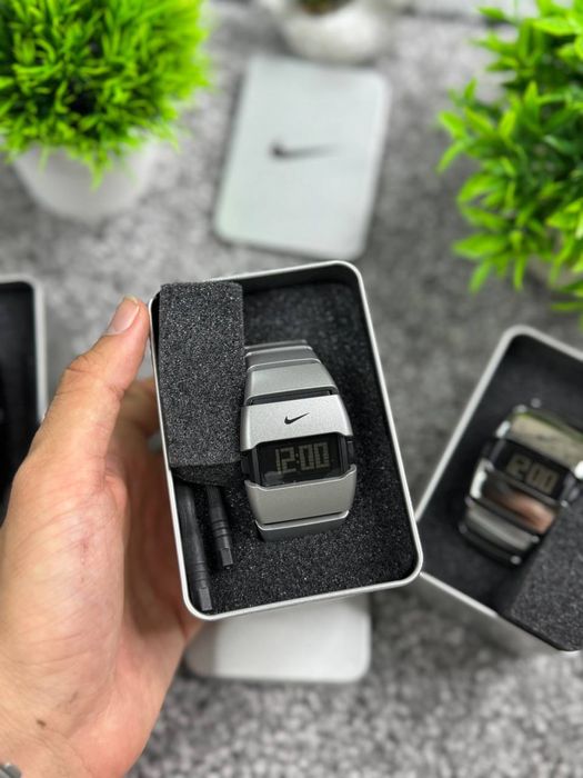 Часы Nike Triax D-Line черные мужские матовые часы Найк электронные серые глянцевые механические часы | Годинник Найк Тріакс Д Лайн чоловічі сірі Nike