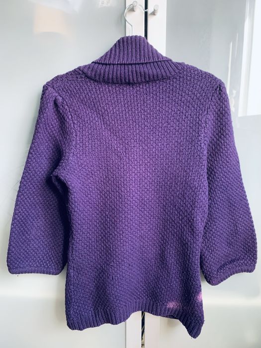 Casaco de malha roxo H&M