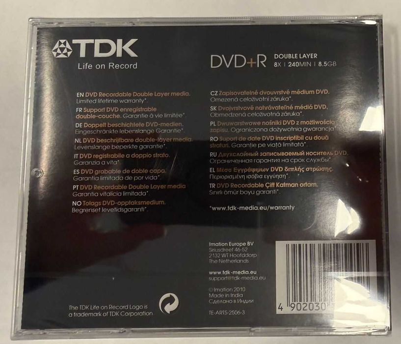 Płyta DVD-R DL 8x 240min 8,5GB