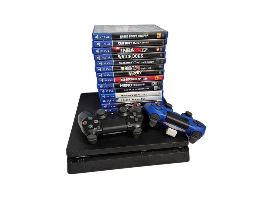 Konsola Sony PS4 Slim z napędem, dyskiem 1TB