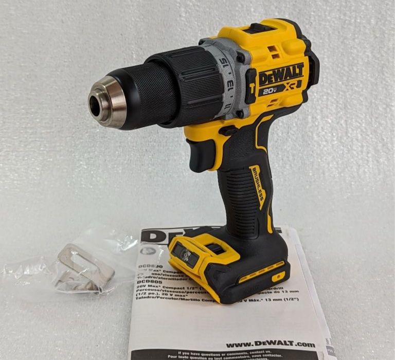 Аккумуляторный бесщеточный шуруповерт DEWALT DCD805B 20v. Mexica USA