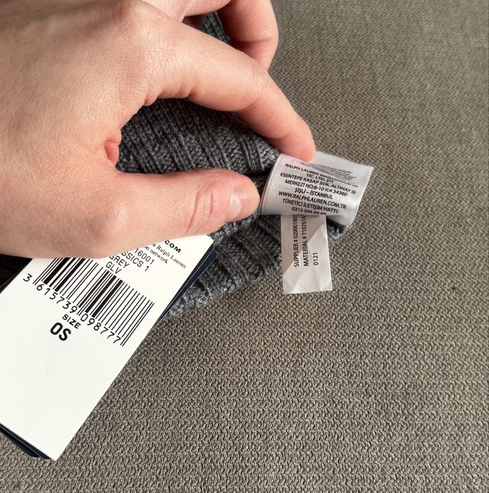 Męskie Szare Rękawiczki Ralph Lauren