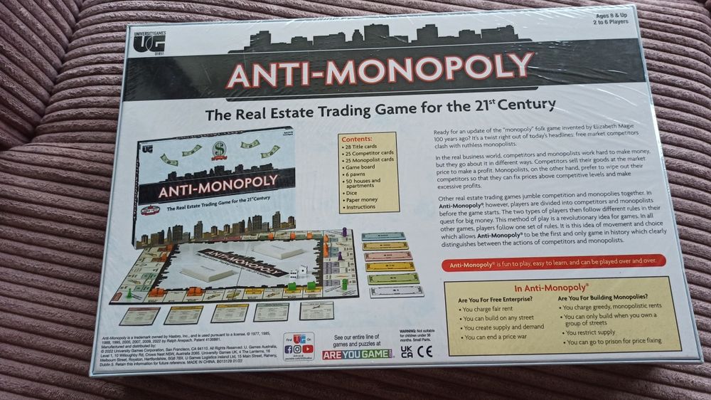 Anti-monopoly gra planszowa ang