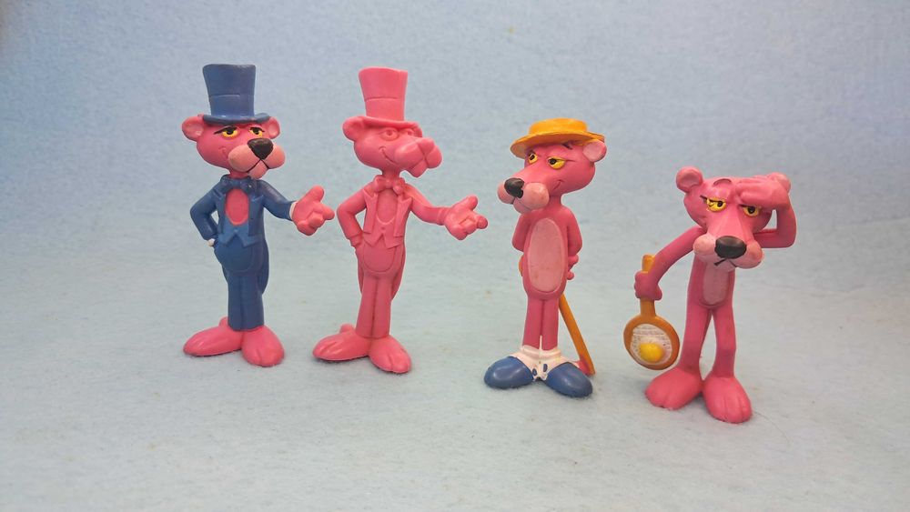 Bonecos PVC antigos Pantera Cor de Rosa