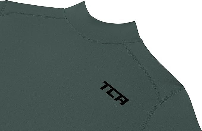 Boys Thermal Shirt - Compression Long Sleeve - 8-10 Dark Green
