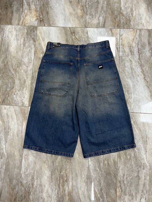 Нові широкі шорти джинсові SUPER BAGGY rap shorts jeans широкие шорты джинсы sk8 реп Jaded London ecko
