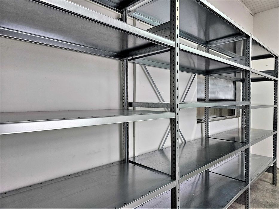Regał Magazyn 50x200x400cm/15p Metalowy Ocynk Garaż Warsztat Piwnica