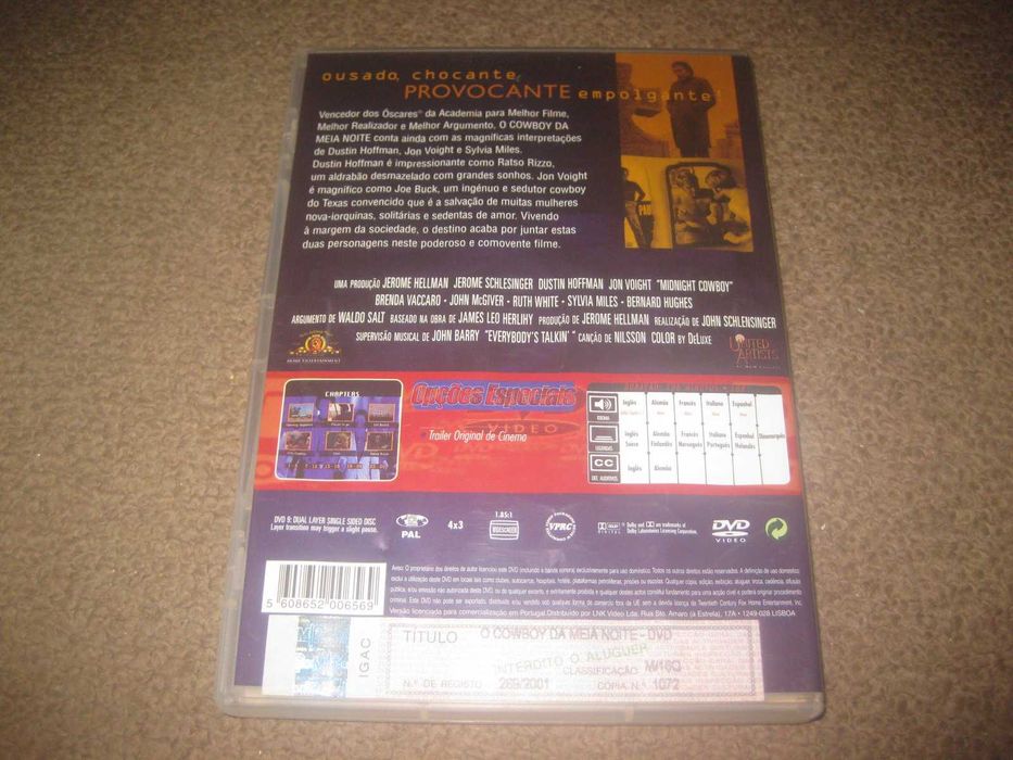 DVD "O Cowboy da Meia Noite" com Jon Voight