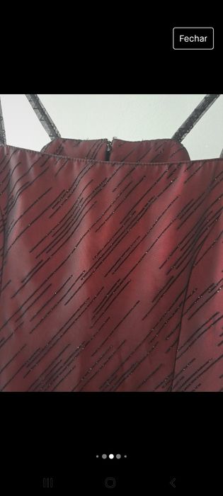 Vestido cerimónia com brilhantes