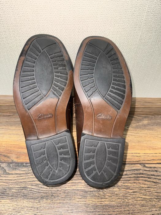 Мужские кожанные макасины Clarks