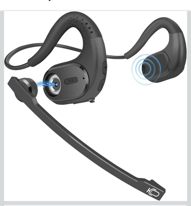 Bezprzewodowe słuchawki Bluetooth z wyjmowanym mikrofonem redukcja szu