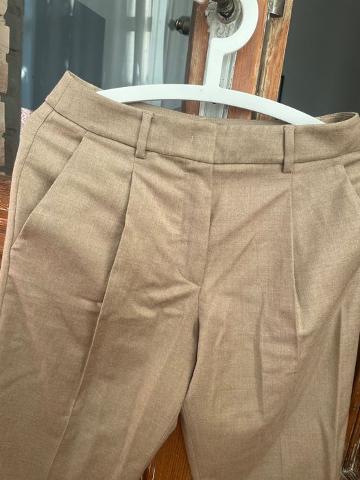 Weekend Max mara spodnie eleganckie beżowe kremowe chinosy