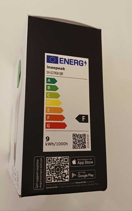 Розумна лампа WiFi,функція таймера,працює з Alexa та Google,Smart Life