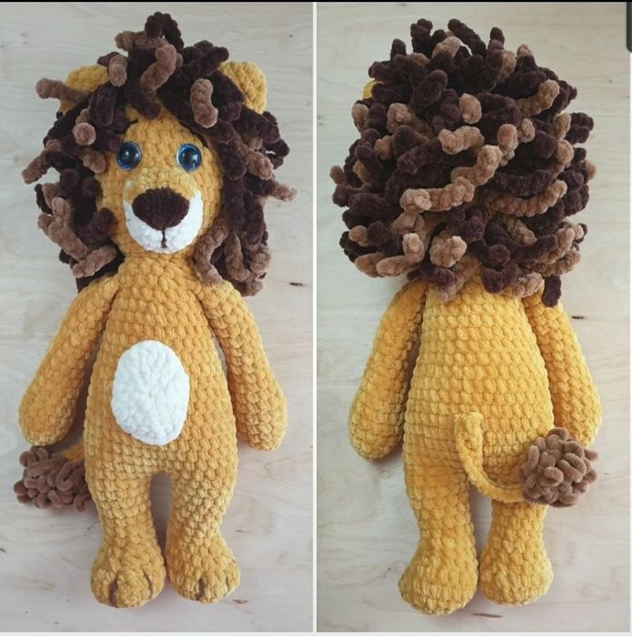 Szydelkowy Lew Handmade (przesylka M)