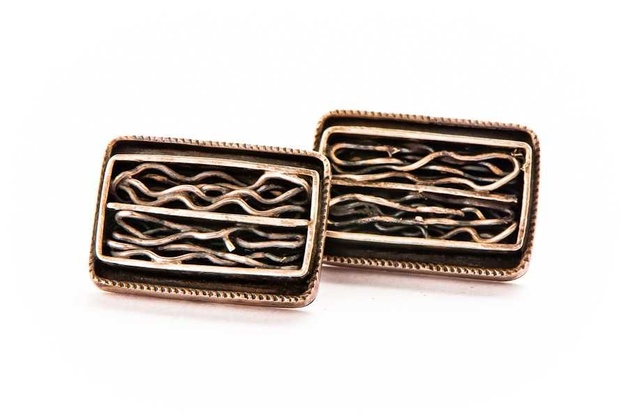 Warszawskie Srebrne Spinki do Koszuli - Oryginalne Etui 11,15g - ORNO