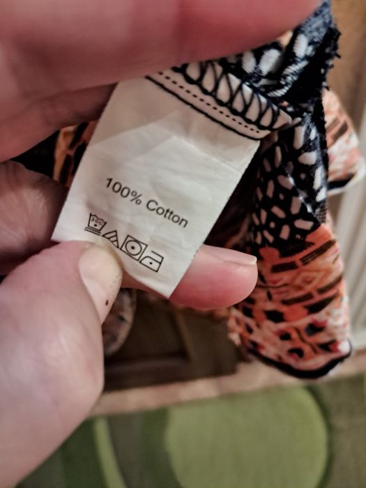 Платье туника большой размер лен