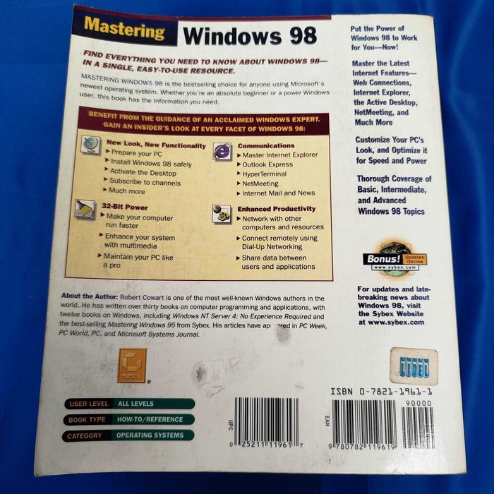 Livro Mastering Windows 98 Sistema Win 98