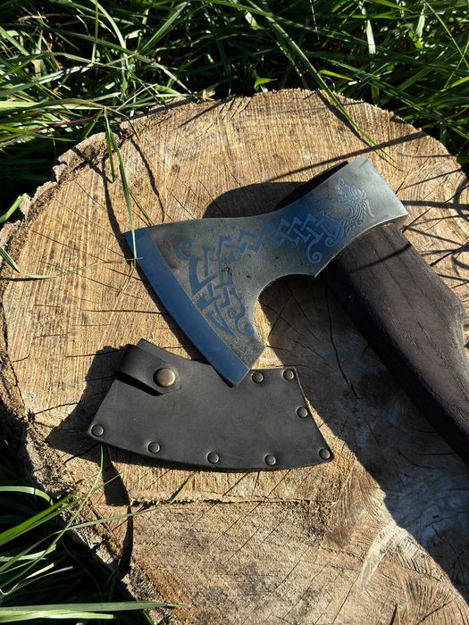 Сокира ручної роботи Вікінг TR28/1 з чохлом Подарочный топор