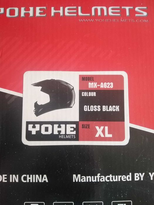 Kask Motocyklowy YOHE MX-A623 CROSS Enduro HULAJNOGA Rozmiar XL