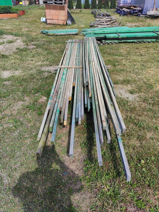 Łaty po budowie 7x3.2 długości 4.2-2.6-2-1.4m