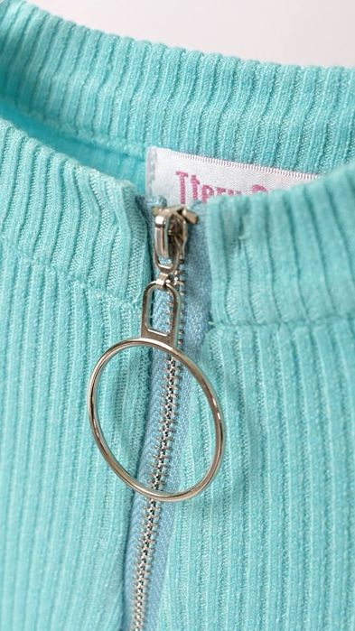 Кофта в рубчик із замочком 34р 36р 38р XS S M 42-44p