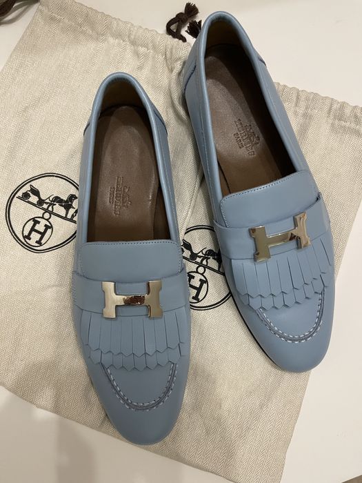 Лоферы Hermes с бахромой. Новые!!!