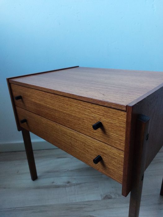 niciak / szafka / organizer tekowy proj.  lata 70-te marki Horn Moebel