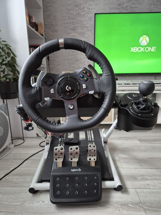 Zestaw Kierownica Logitech G920  + pedały + stojak Mozos  SGS2 + Shift