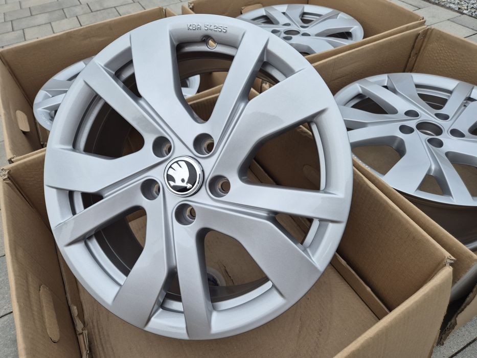 Felgi 17" 5x112 Skoda OEM Kodiaq Karoq Octavia Srebrne Nowe | #CEV17
