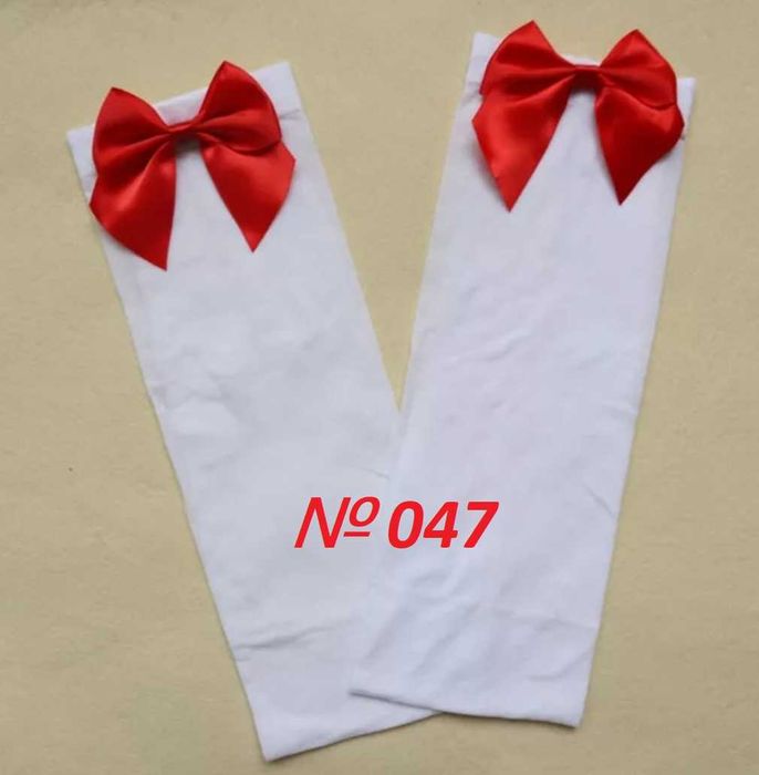 Панчохи прозорі з бантом заколінки високі гольфи чулки аніме косплей