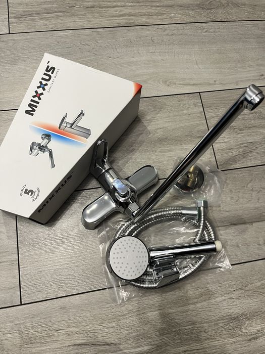 Змішувач для ванни MIXXUS ELBA 006 EURO хром довгий вилив