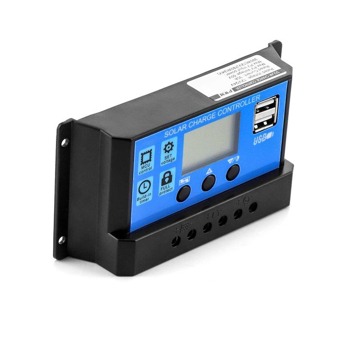 Solarny Regulator ładowania 30A 12V/24V kontroler do panel słonecznych
