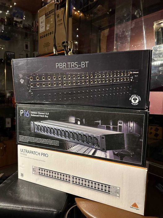Behringer PX3000 ART P16 Patchbay Black Lion Audio pbr trs-bt