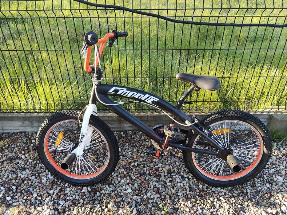 BMX + pegi.    pomarańczowo-czarny