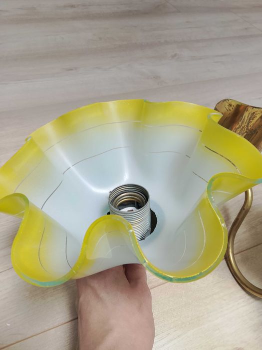 Kinkiet retro dwuramienny PRL