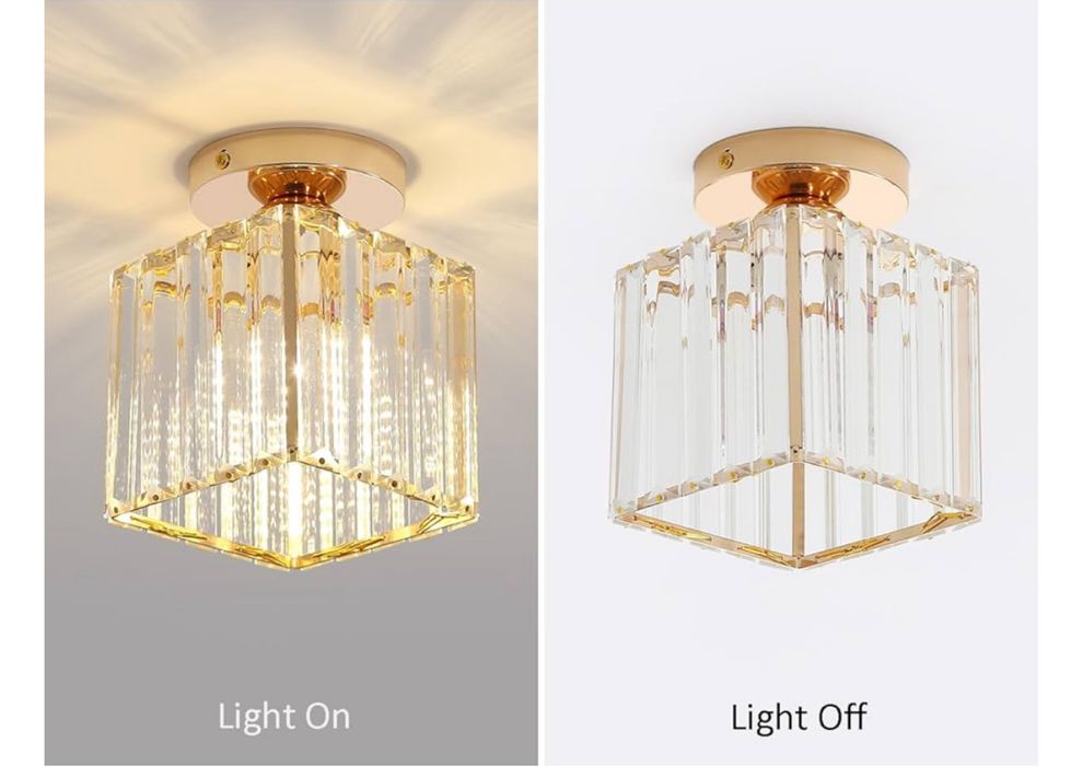 Kryształowa Lampa Sufitowa Nowoczesna