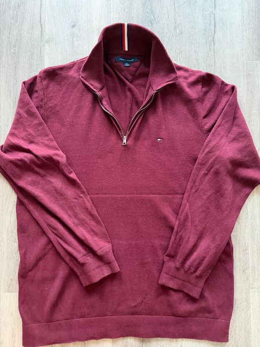 Quarter-Zip Vermelho Tommy Hilfiger Homem