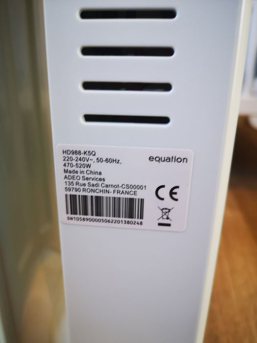 Radiador a óleo pequena dimensão