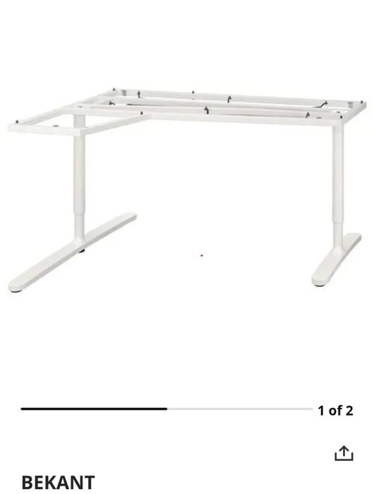 Base/pés secretária 160cm IKEA - altura ajustavel (novo em caixa)