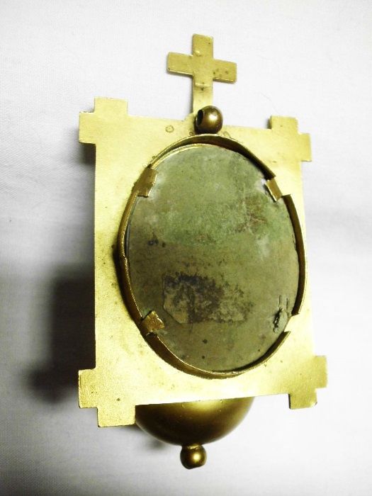 antiga pia de água benta com pintura a lupe-Nossa Senhora da Conceição