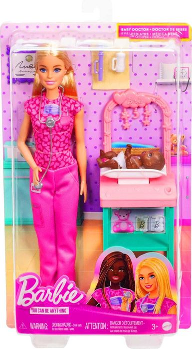 Нова Barbie Baby Doctor. Барбі доктор з аксесуарами. Барбі педіатр.