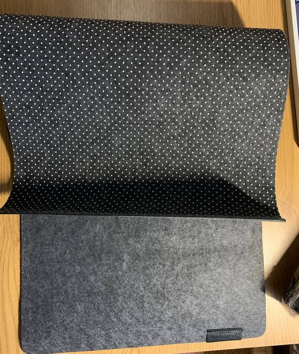 Килимок для миші, темно-сірий, шерстяний, 900×400 мм